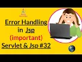 Error Handling in Jsp How to handle error in jsp hindi Servlet