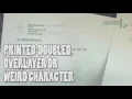 Canon MG3100 series Solution for Doubled weird character and over layer printed for FREE