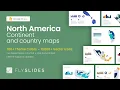 Best North America Continent and Country Maps Keynote Template