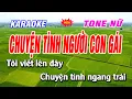 Download Lagu 🎶 Chuyện Tình Người Con Gái - Karaoke Tone Nữ | 💖 Duy Sơn New | Beat Mới