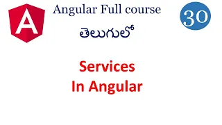 Services in Angular Angular Services in telugu Dependency Injection in angular Angular tutorials