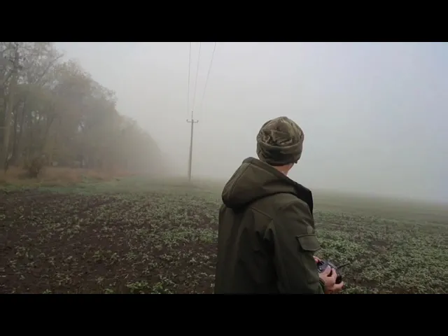 Money's team testing out an FPV drone.