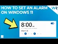 How to set an alarm on Windows 11