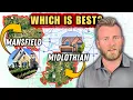 Best Suburbs in Dallas Texas Mansfield vs Midlothian Map Tour