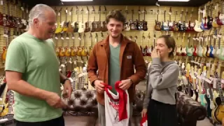 Brett Dier and Haley Lu Richardson visits Norman s Rare Guitars