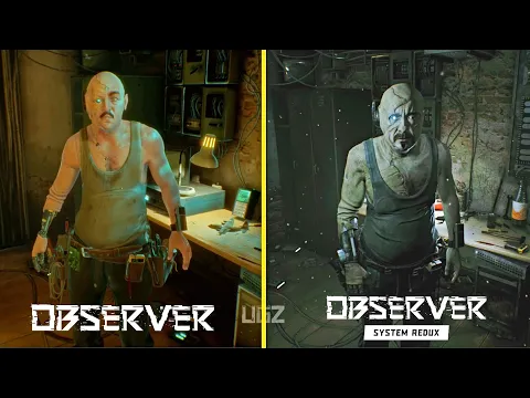 Observer Remake Vs Original Graphics Comparison (Observer System Redux)