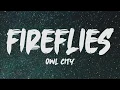 Download Lagu Owl City - Fireflies (Lyrics)