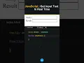 Javascript Get Input text in Real Time