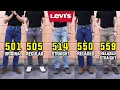 COMPLETE Guide To Levi s Straight Fit Jeans 501 505 514 550 559 Comparison Review