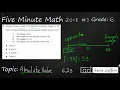 6th Grade STAAR Practice Absolute Value 6 2B -