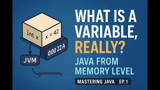 What Is a Variable Really Java Explained from the Memory Up Mastering Java Ep 1