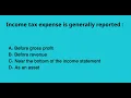 Income Statement Quiz