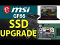 How to Upgrade Storage SSD NVME for MSI Katana GF66 11UC MS 1582 Laptop
