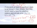 Chapter 01 02 Lesson Relationship Between Significant Digits Absolute Relative Approx Error