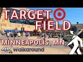 Walking tour at the Minnesota Twins Stadium Target Field Minneapolis MN 4K