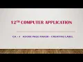 CA - 4 Adobe Page maker