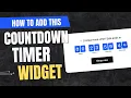 How to add a Countdown Timer to ANY website in 3 minutes No-code Widget Tutorial