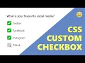 Custom Checkbox CSS CSS Input Tutorial