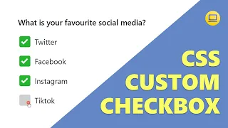 Custom Checkbox CSS CSS Input Tutorial