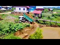 Download Lagu Nicely! Start Project LandFill By Excellent Skill Operator Dozer Komat'su D20P Pushing \u0026Dump Trucks.