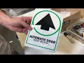Horton ANSI A156.10 Automatic Door Keep Moving Sticker Decal - Video 3 of 1