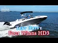 Four Winns HD3 met 200 pk Mercury-motor: bootbeoordeling en proefrit door Bridge Marina