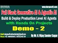 Full Stack Generative AI Agentic AI tutorials Demo - 2 by Mr N Vijay Sunder Sagar