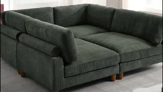 Unboxing Wayfair Sofa Wade Logan 4 - Piece Upholstered Sectional