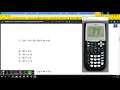Using TI-84 to simplify polynomials on the Algebra 1 STAAR Test