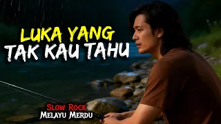 lagu slow rock melayu sedih menyayat hati luka yang tak kau tahu official lyric video 