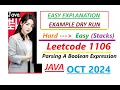 Parsing A Boolean Expression Leetcode 1106 Stacks Java Code Developer Coder
