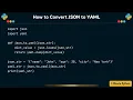 How to Convert JSON to YAML