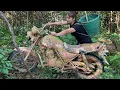 Download Lagu The Girl Repair 1000cc Motorbike Cleaning and Restart Motor Abandoned by Previous Owner for 38 Years