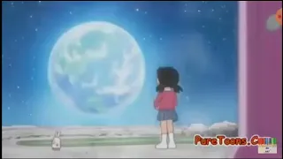 doremon in hindi shezuka bathing in space 