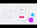 Liquid Drop Login Page using Html CSS Water Drop Effects