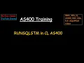 RUNSQLSTM - RUNSQLSTM in CL AS400