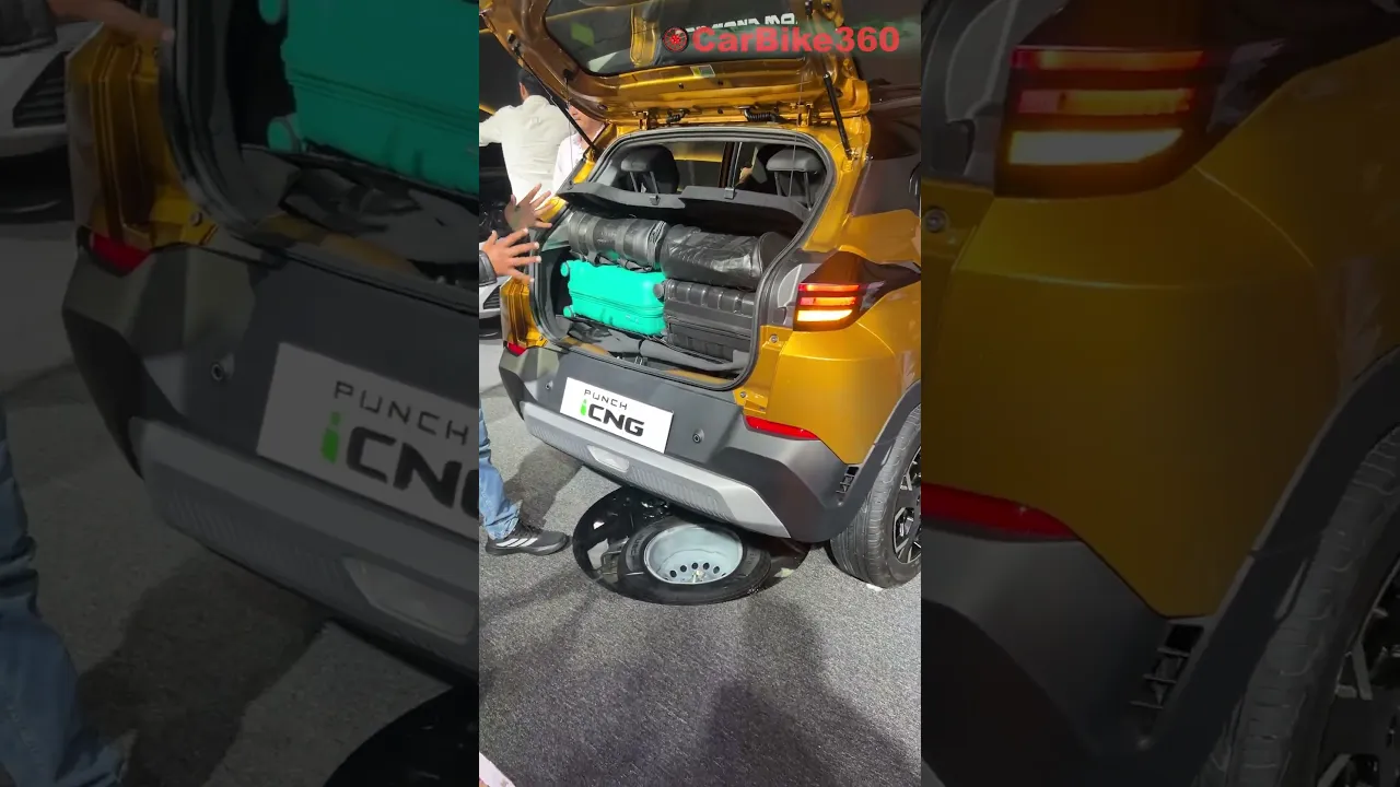 Tata Punch 1.2 Naturally Aspirated iCNG Boot Space Explained!