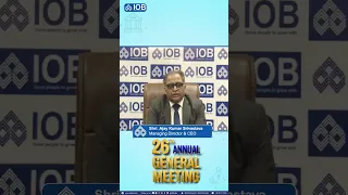 Indian Overseas Bank Annual General Meeting 2026 | AGM Highlights | 7 July 2026