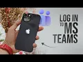 How to Login Microsoft Teams in iPhone tutorial