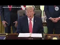 Donald Trump thanks influencer Nick Shirley for appearing at White House Oval Office announcement