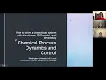 Chemical Process Dynamics Control Closed-Loop Systems w Disturbance PID Control and Time Delay