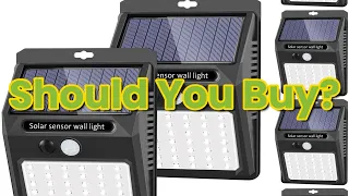 Solar Lights Outdoor 6 Working Mode SEZAC Solar Security Lights Solar Motion Sensor