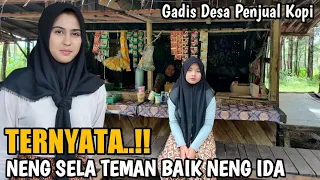 neng sela a beautiful village girl who sells coffee has the charm of a middle eastern woman