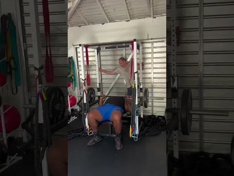 Such an honor to spot the bench press legend
