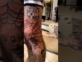 Smiley Spiderweb Knee Tattoo By Kujira tattoo