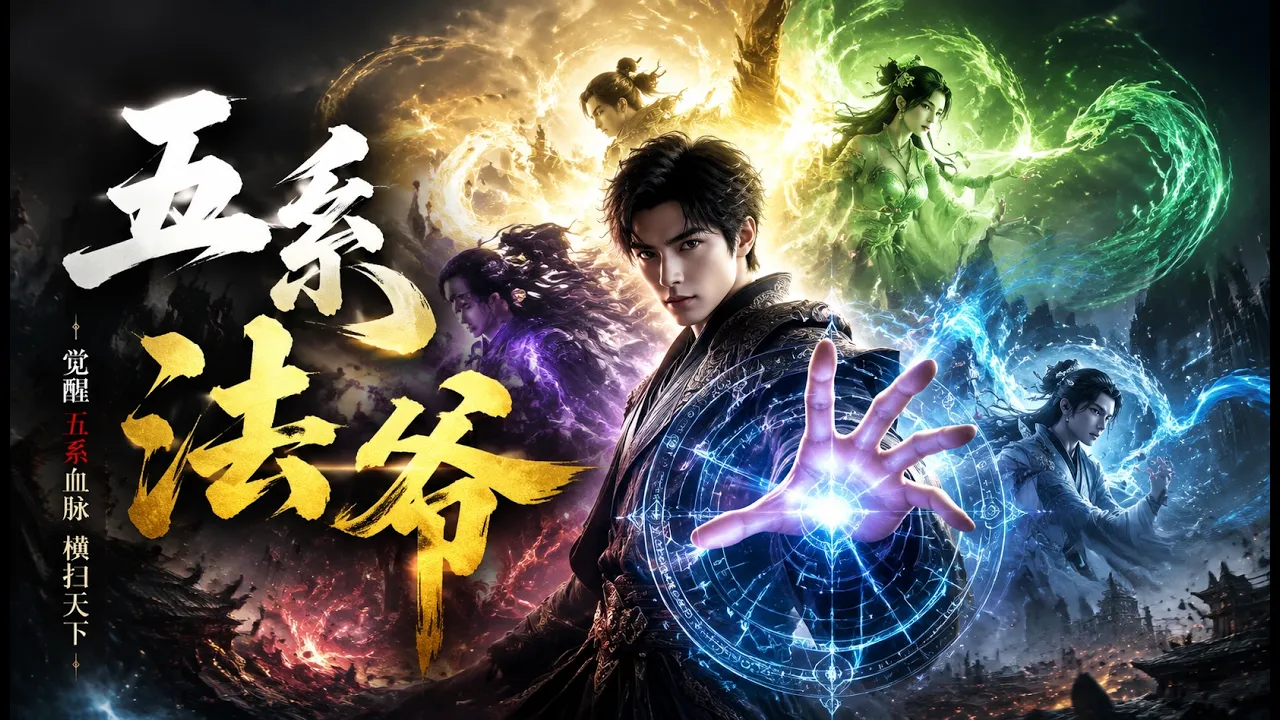 🔥Latest Comic Series|"Five Elements Mage"💥 #AIComicSeries #LatestTheater zuixin poster