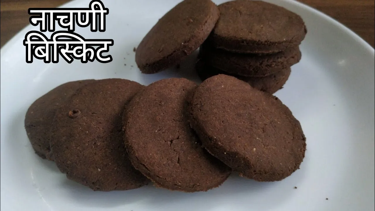 Sugar free Ragi biscuits/cookies with jaggery   finger millet recipe