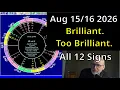 Too Brilliant Mercury Jupiter and an Air Grand Trine August 15-16 Astrology All 12 Signs