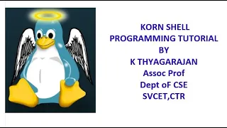 Korn shell Programming Part-I Unit5