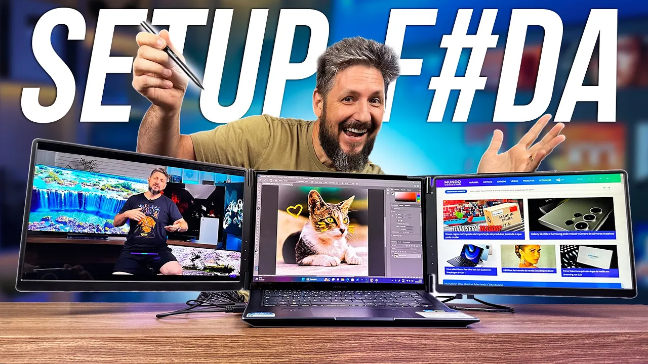 Notebook com três telas? Melhoramos o já poderoso Zenbook Pro 16X OLED
